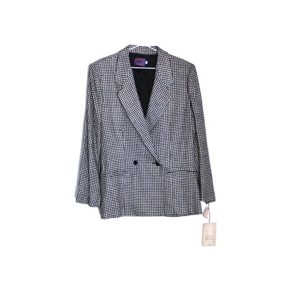 Regatta Sport Blazer Houndstooth Double Breasted Size 12 NOS - Picture 1 of 5